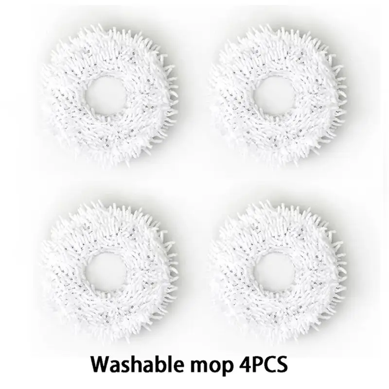 AT63-2Set For Yeedi Mop Self-Cleaning Robot Replacement Side Brushes Main Brush Filter Dust Box Mop Cleaning Pad Accessories