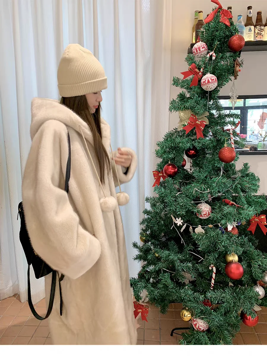 Cappotti multicolori in pelliccia sintetica da donna freddo caldo quotidiano moda selvaggia casual confortevole naturale morbido imbottito sottile di alta qualità ispessito