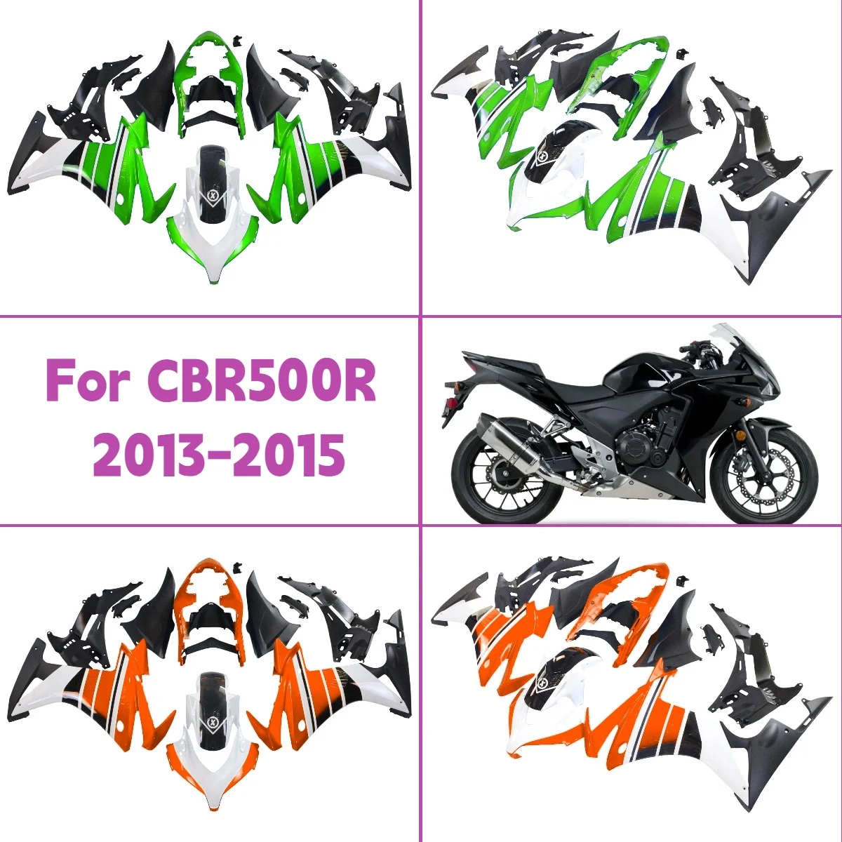 

Комплект обтекателей для Honda CBR500R 2013-2014 2015 годов, комплект инъекционной панели из АБС-пластика, обтекатели для мотоциклов 13 14 15 CBR 500R, новый стиль