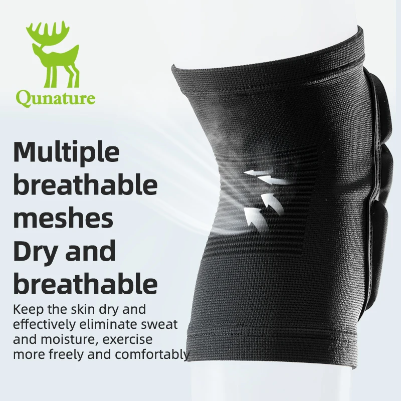 Qunature Sport Knee Pads Single Double Board Ski Knee Pads Protective Gear Knee Anti-fall Riding Outdoor  Legs Knee Pads