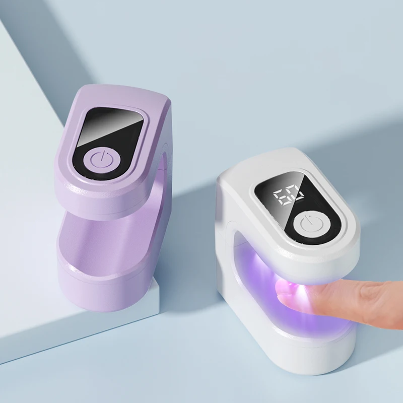 Compacte en draagbare vierkante snoepgouden lamp met twee niveaus getimede sneldrogende nagelplaten