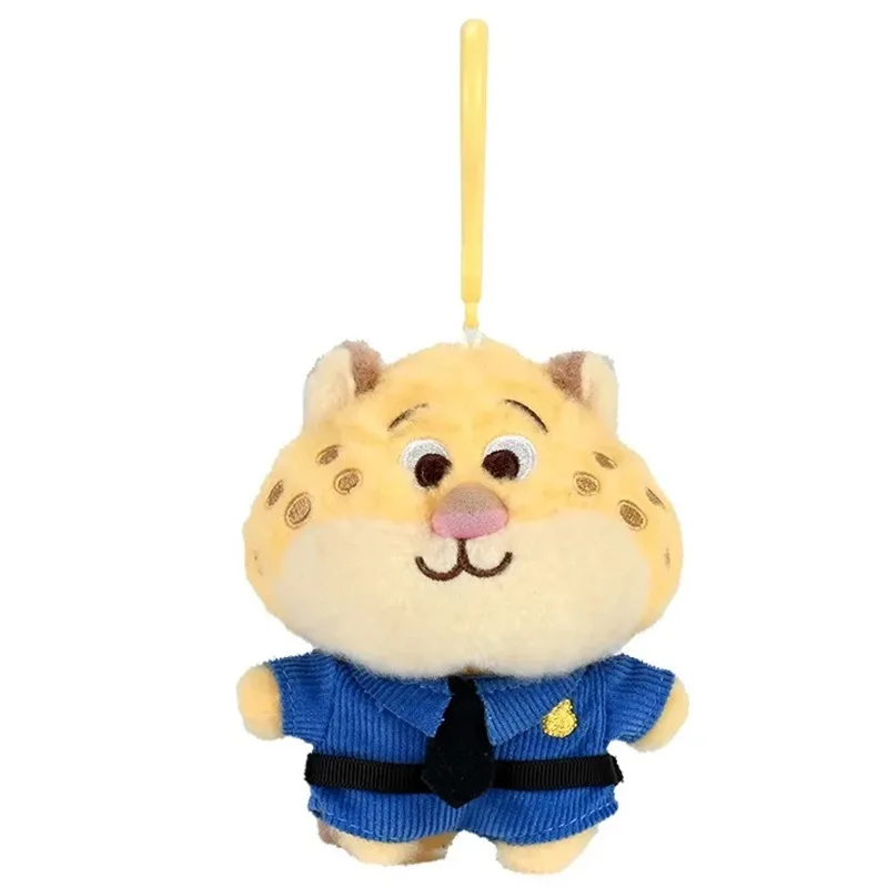 

Disney Zootopia Clawhauser Cute Plush Keychain In Police Uniform Soft Bag Charm Accessory for Backpack Handbag Gift for Fans