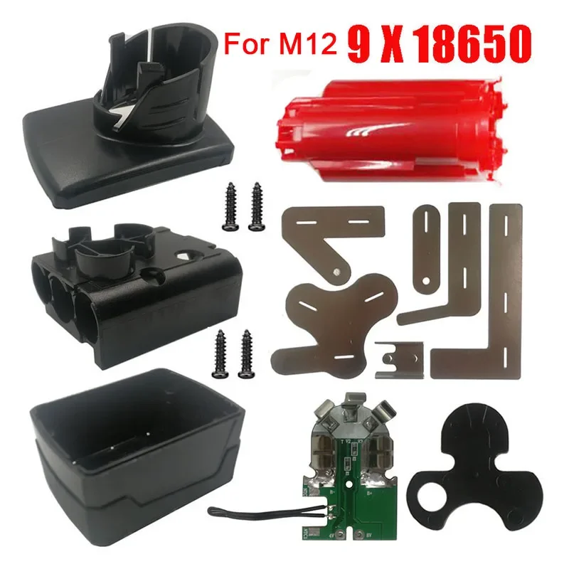 Imagem -02 - Placa de Circuito Shell do Pwb para a Bateria de Milwaukee Caixa Plástica Alojamento 12v 10.8v 3.0ah 6.0ah 9.0ah 48112411 Li-íon