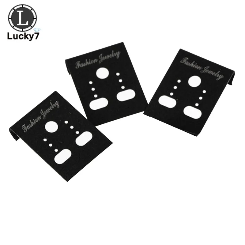 100Pcs Blank Earrings Ear Studs Display Card Hanging Tags Plastic Jewelry Hanging Cards Showing Holder Card