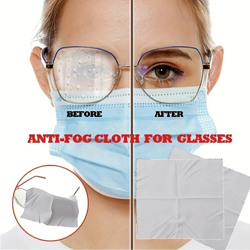 1Pc Winter Lens Anti-fog Glasses Cloth Reusable Nano Anti-fog Cloth Microfiber Glasses Anti-fog Lens Cloth