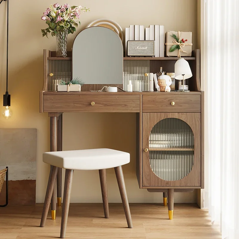 Bedroom Mirror Dressing Table Luxury Bedroom Drawer Girls Dressing Table Luxury Storage Mini Tocador Maquillaje Home Furniture
