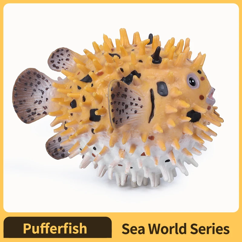 

Puffer Fish Model Kids Playset Kid Toy Aquarium Ornament Action Figure Ocean Fish Sculpture Sea Life Cognitive Toy Fish Toy