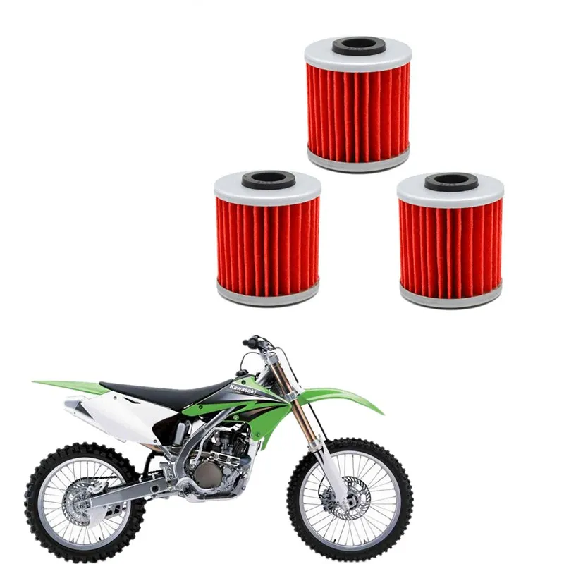 

Фильтры масляные для мотоциклов KAWASAKI KX250F KX 250F KX250 F KX 250 F 250 2004-2011 3 шт.