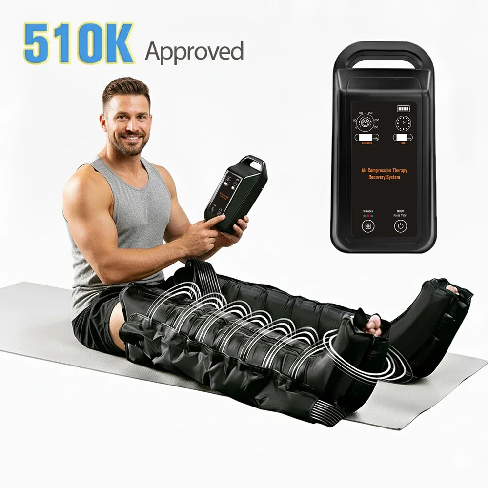 Preg nancy Air Leg Compression Boots-3 Modes Rechargeable Lithium Battery 2500mAh 4/8 Air Chambers Timing Control Maternity-Safe
