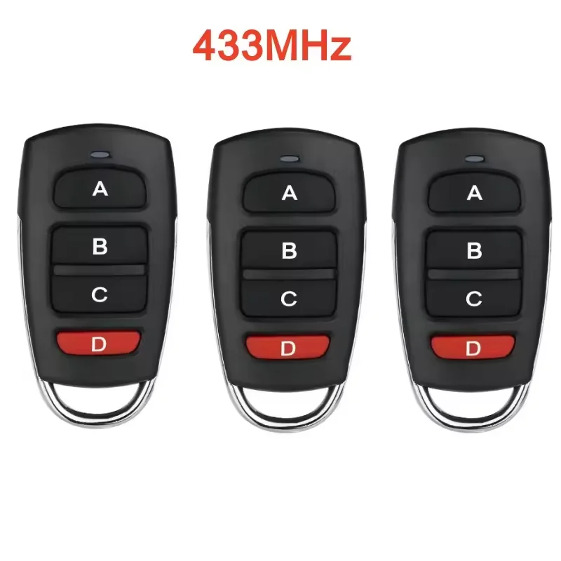 

433MHZ Remote Control 4 Button Remote Controller Duplicator Universal Garage Door Opener for Gate Garage Door