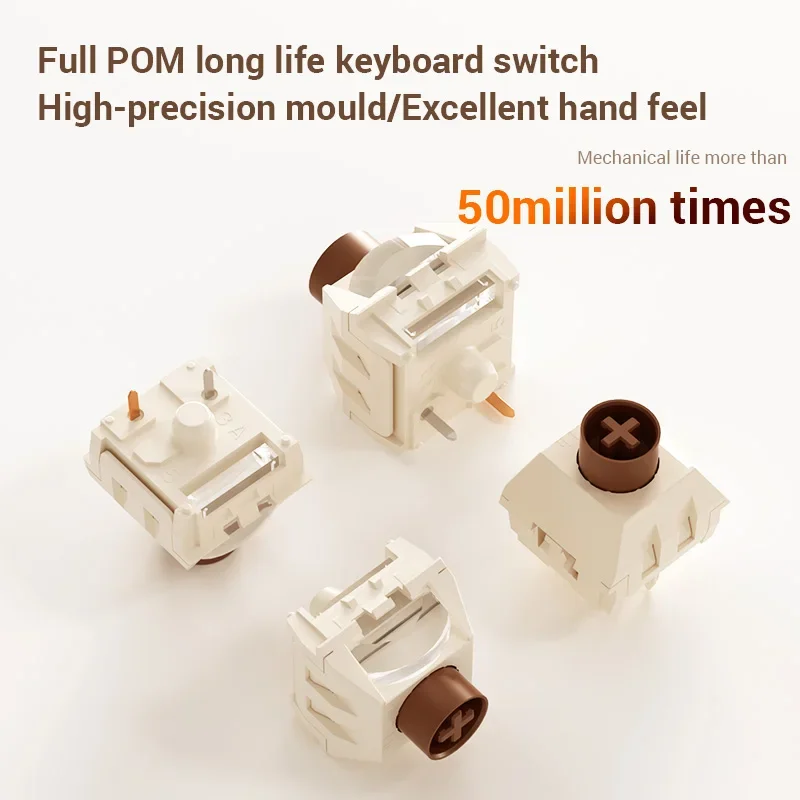 Kailh BOX Ice Cream Brown Switch Pro Advanced Tactile 5pins RGB SMD 37g MX Keyboard Switch for Mechanical Keyboard Full POM