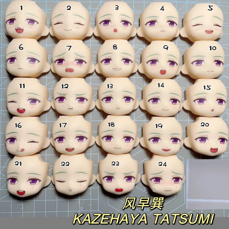 

Kazehaya Tatsumi Ob11 Faceplate Ensemble Stars GSC Clay Man Face Water Sticker Handmade Anime Game Doll Accessories