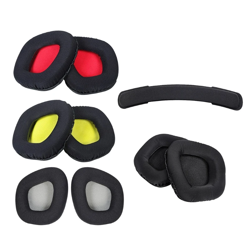 Breathable Soft Ear Pads Foam Cushion Earpad 1Pair for Corsair Void RGB Comfortable Replacement Headphone Sleeve