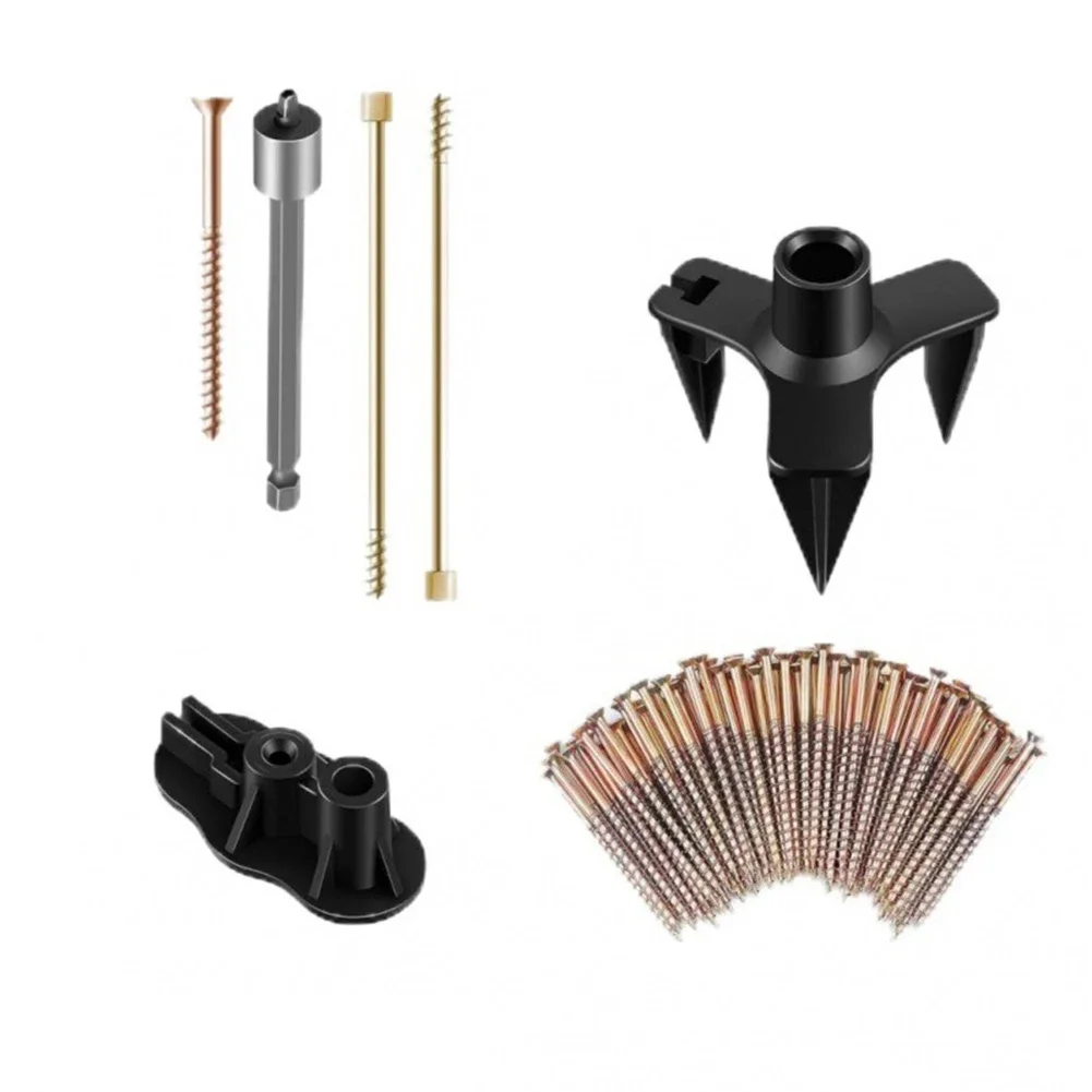 Floor Rattle Repair Kit For Most Wood Floors Includes 5 Tools And 50 Screws Sturdy Casing Chips Scratches Mending Floor Tools