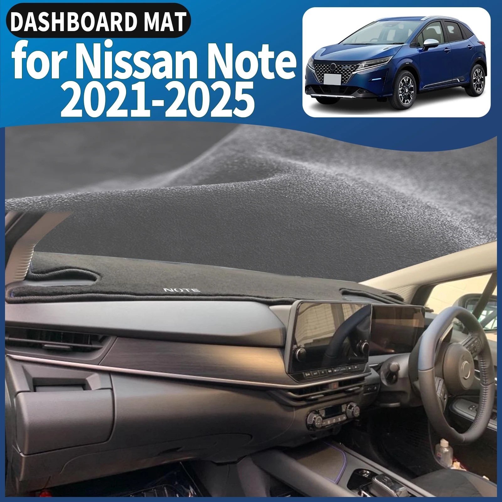 

fit for Nissan Note E13 E-power 2021 2022-2024 Car Dashmat Dashboard Cover Pad DashMat Sunshade Accessories Protective Carpet