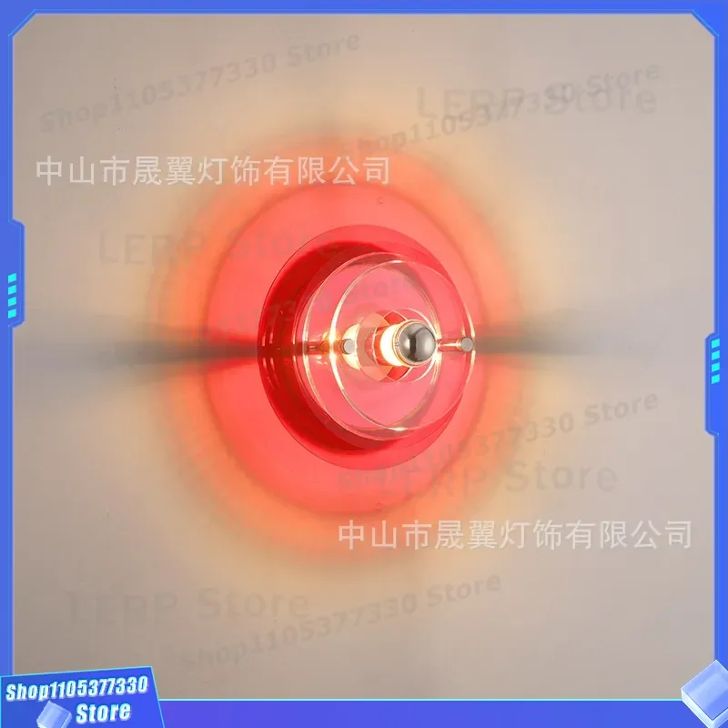 Modern UFO Wall Lamp Acrylic Flying Saucer Light Medieval Ins Style Bedroom Living Room Study Decor New Color Fixture Acrylic