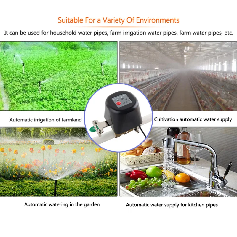 Zigbee WiFi Tuya Smart Gas Valve Water Valve Intelligent Automation Faucet Controller Support Alexa Google Assistant Smart Life