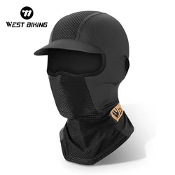 WEST BIKING Cycling MTB Motorcycles Helment Inner Sun Visor Caps Full Face Balaclava Mask With Ear Opening Cooling Sport Gear