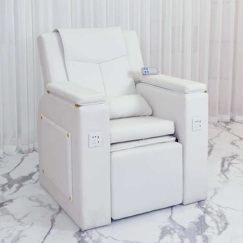 Chair Spa Furniture Salon Pedicure Stool With Foot Rest Chairs Beautician Pedispa Beauty Institute White Nail Paddy