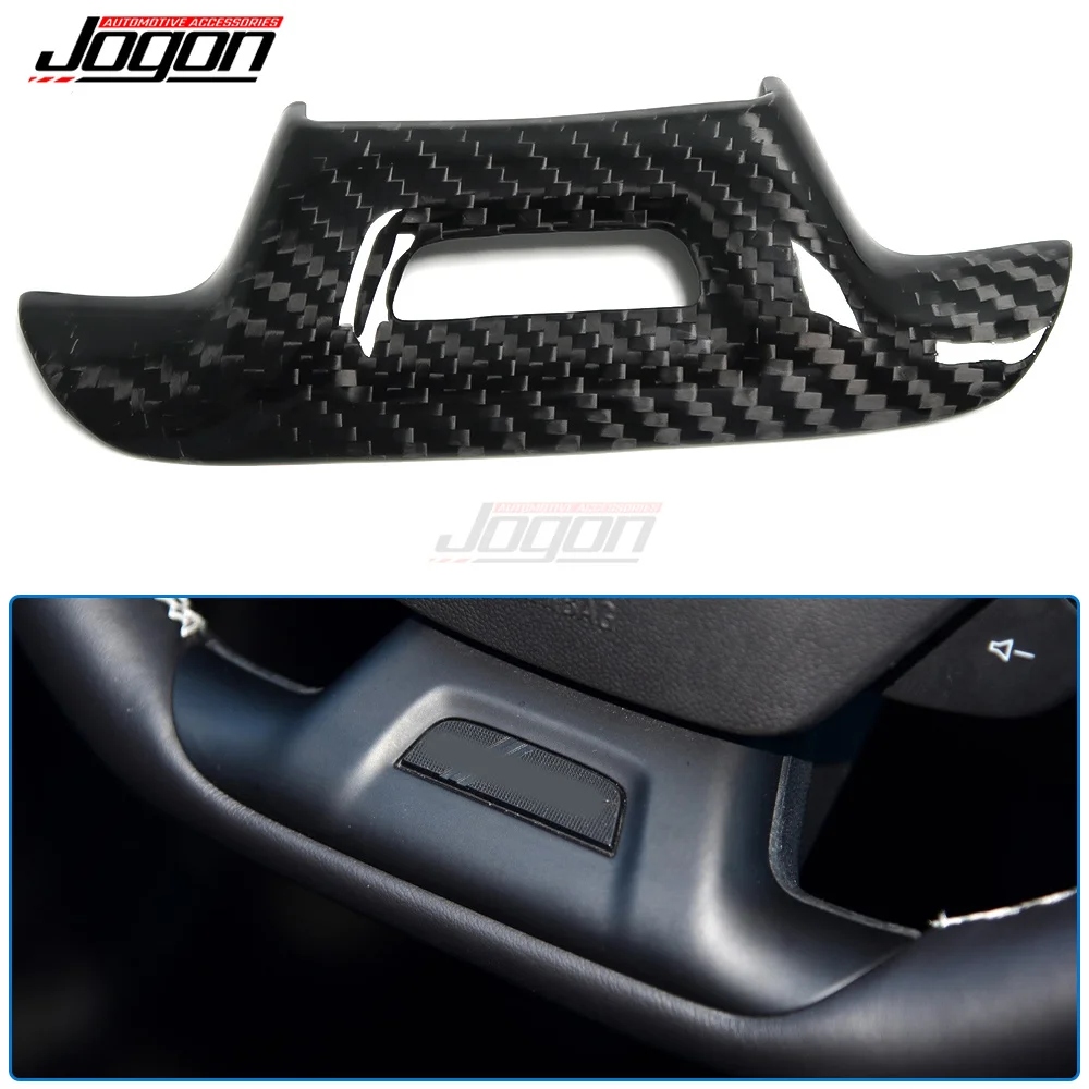 100% Carbon Fiber Steering Wheel Cover For Chevrolet Camaro 2016 - 2022 Center Console Car Interior Sticker Accessories