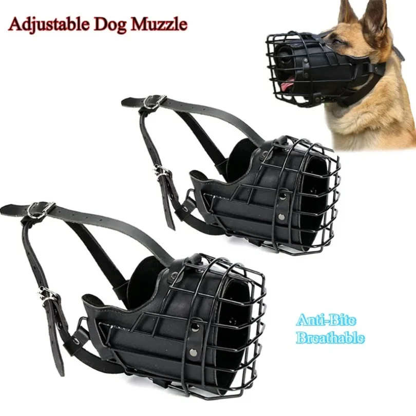 

Dog Muzzle Medium and large dogs can adjust the mouth cage anti-bite and anti-barking non-toxic and breathable and do not fall