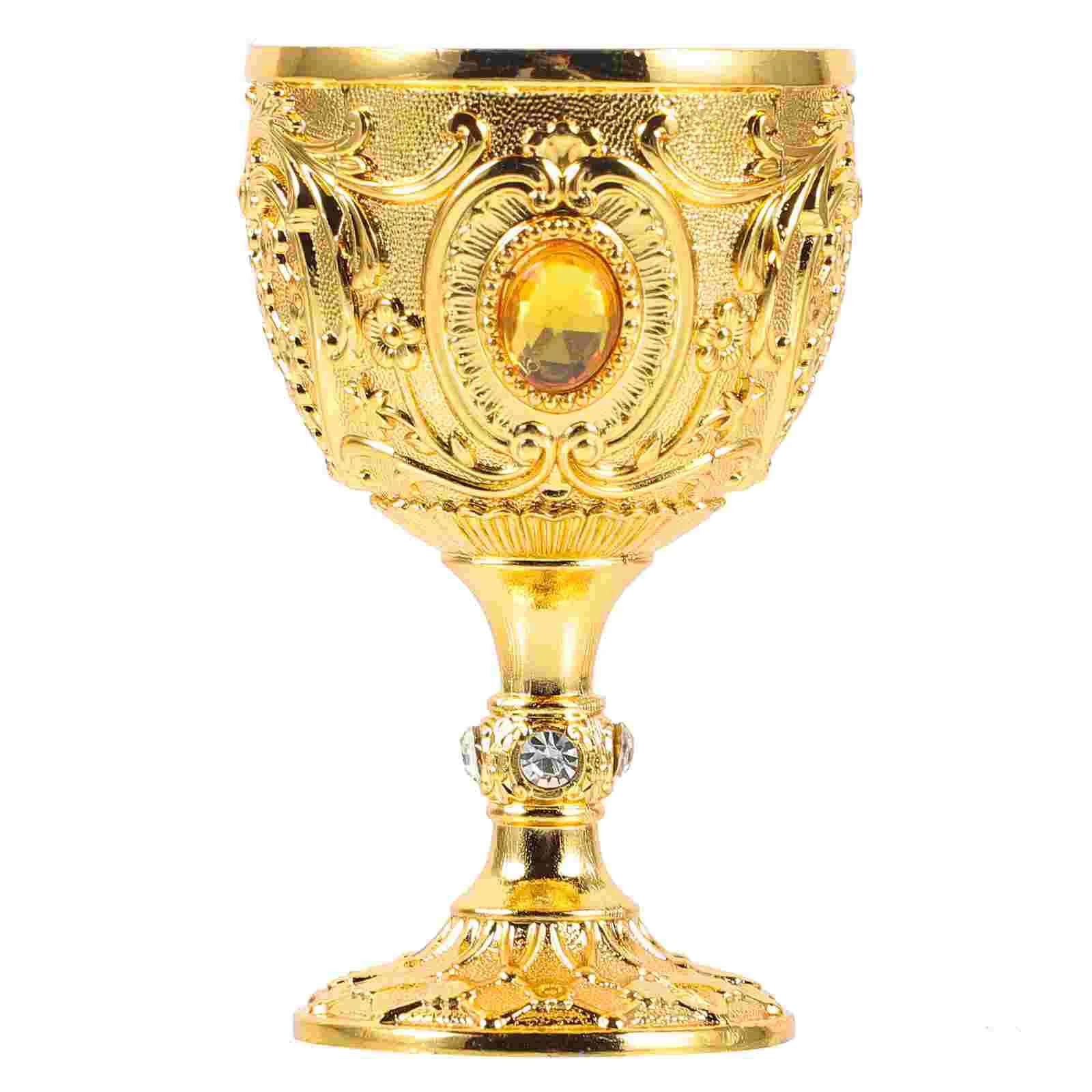 European Cup High-end 30ml White Retro Glass (gold) Glasses Metal Bridesmaid Tumblers