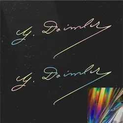 2 Pcs Car Interior Dashboard G Daimler Signature Sticker Window Vinyl Decal For Mercedes Benz C E S GLS M R A SL V GLC CLA Class