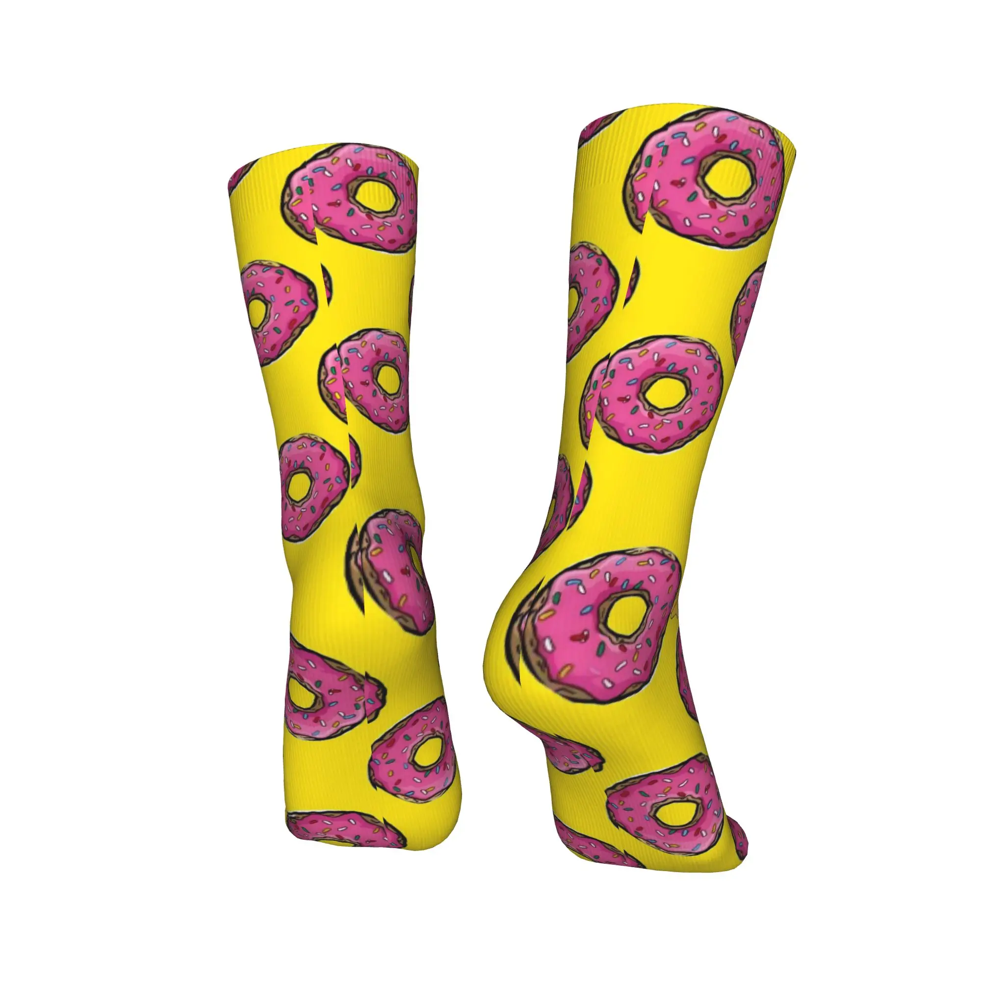 New Men's Socks Casual Simpsons Cartoon Sock Polyester  Skateboard Women's Socks Spring Summer Autumn Winter