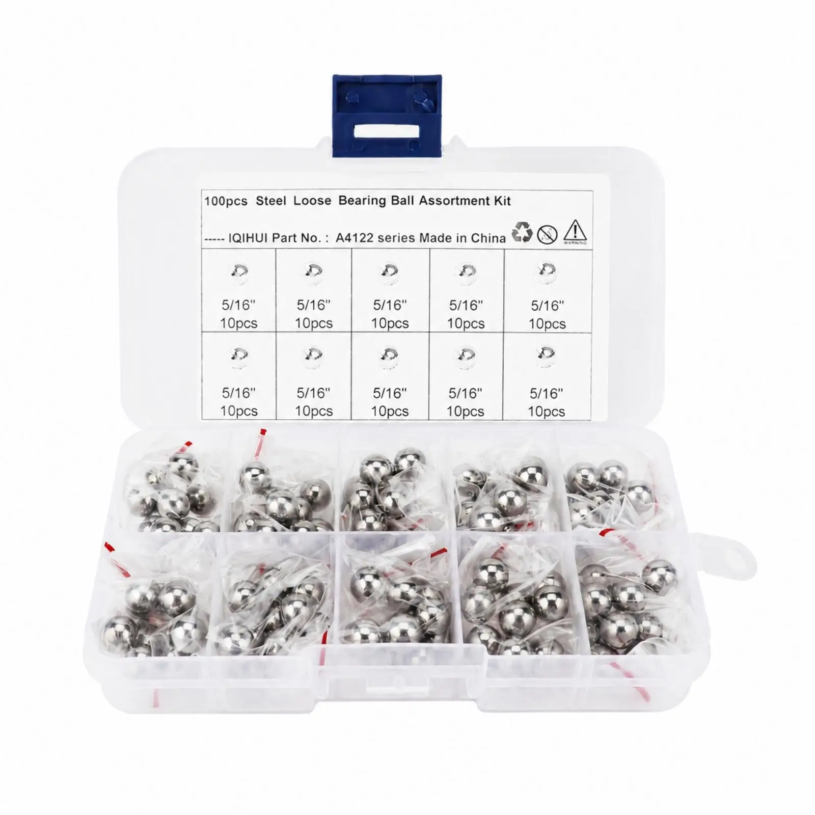 Solid Carbon Steel Precision Bearing Balls 100 Count 25mm for Bicycle Wheel Hub Motorcycle Bearing Service Workshop Portable Kit