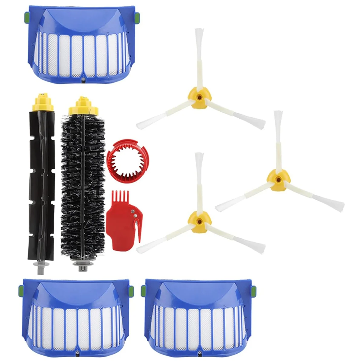 Main Side Brush Hepa Filter for Roomba 600 Series 605 606 610 615 620 625 630 632 639 650 660 671 675 681 696 Parts