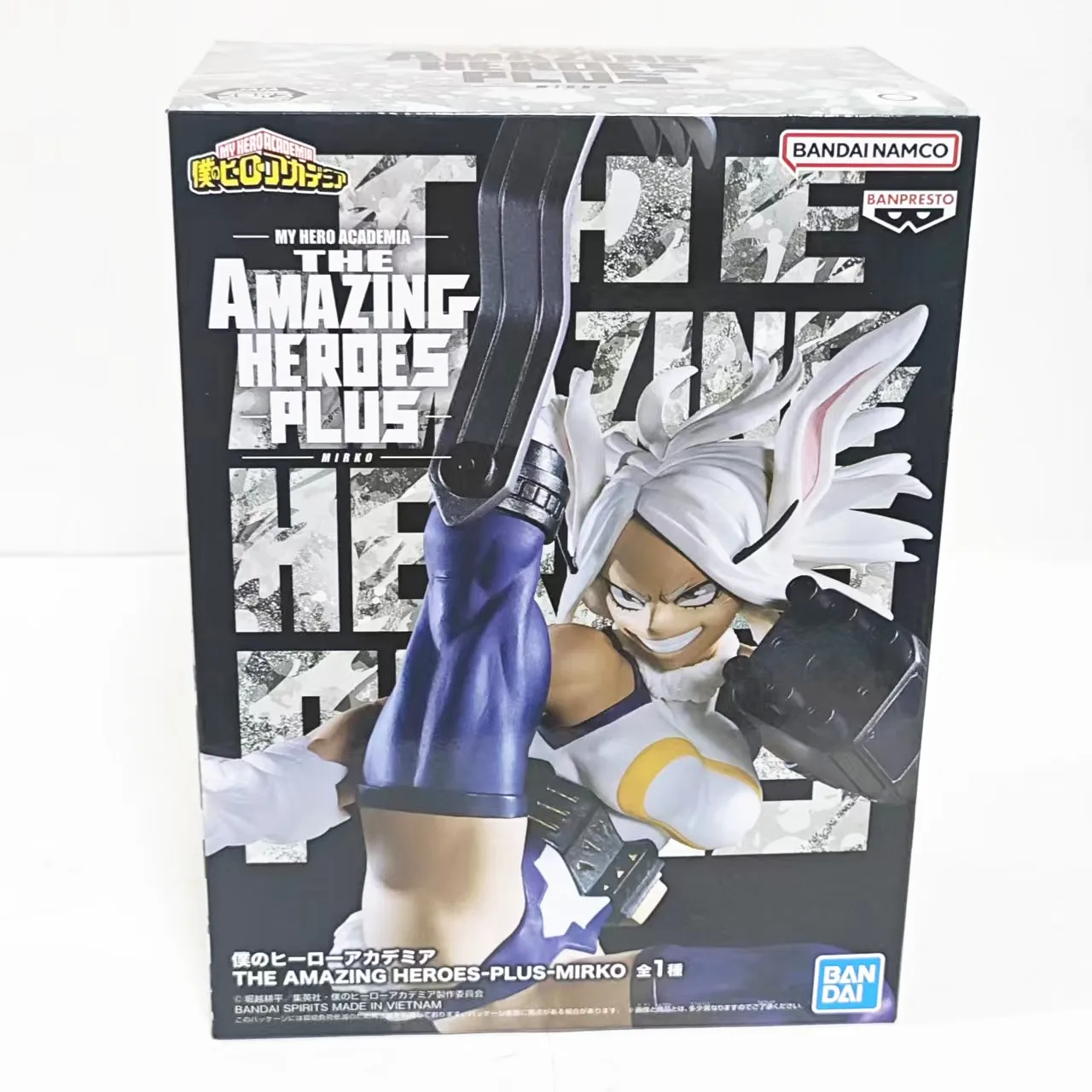 Figuras de acción originales de BANDAI My Hero Academia Mirko THE Amazing Heroes Plus, modelo de juguete, figura de acción de anime, Boku no Hero