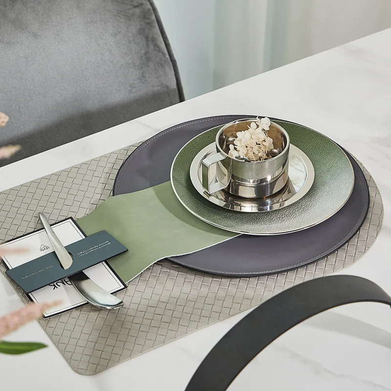 

2022 New 8-inch Plate Simple Bone China Plate Ceramic Light Luxury Leather Plate Olive Green Matte