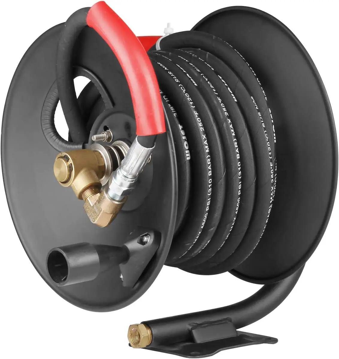

30m Pressure Washer Rubber WIre Hose Manual Hose Reel Without Sewer Cleaning Hose