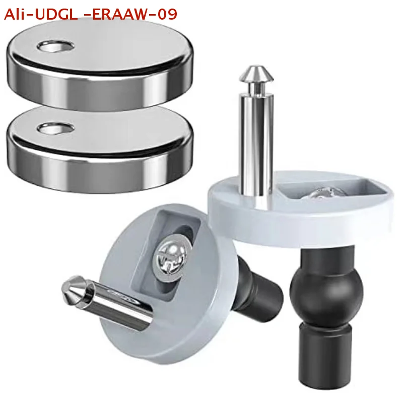 2PCS Universa Stainless Steel Toilet Seats Top Fix Hinge Home Hardware Toilet Seat Hinges Soft Release Quick Fit Replacement