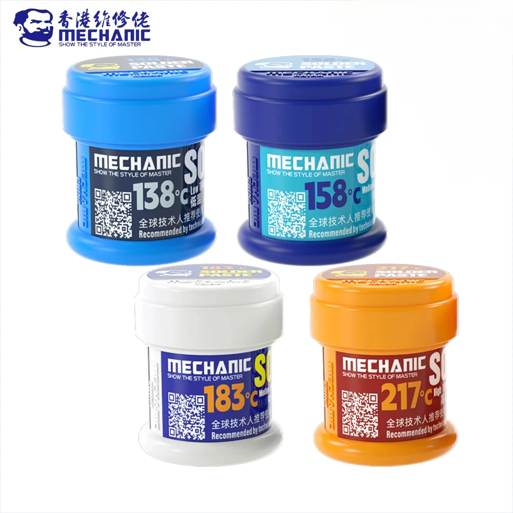 Special Solder Paste MECHANIC LW50 ZC50 ZW50 GW50 for Motherboard Chip CPU Planting Tin Repair Solder Flux 138℃/158℃/183℃/217℃