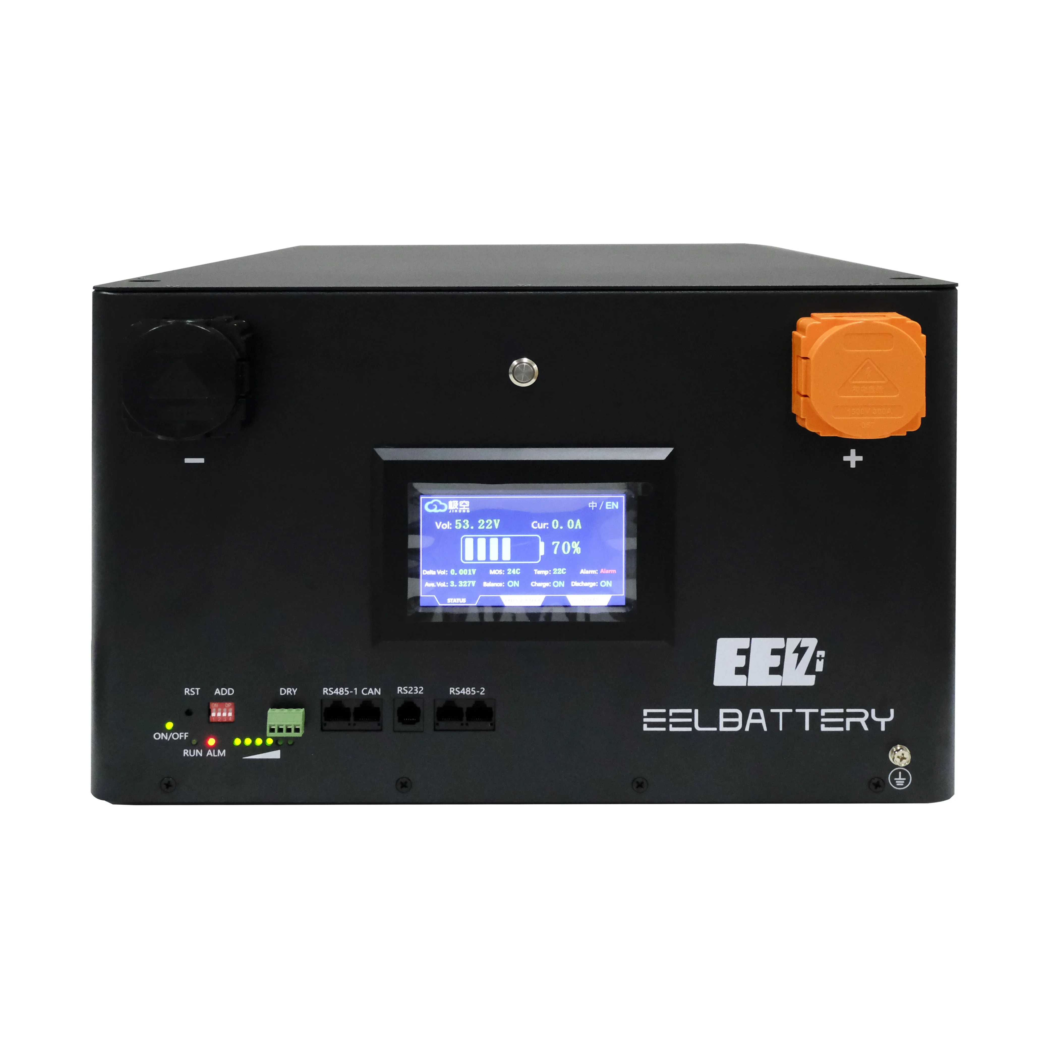 EU Stock EEL 48V 230ah JK+LCD V5 Lifepo4 Battery Case with 250A Fuse Only Match for Lifepo4 230ah Cells for Home Energy Storage