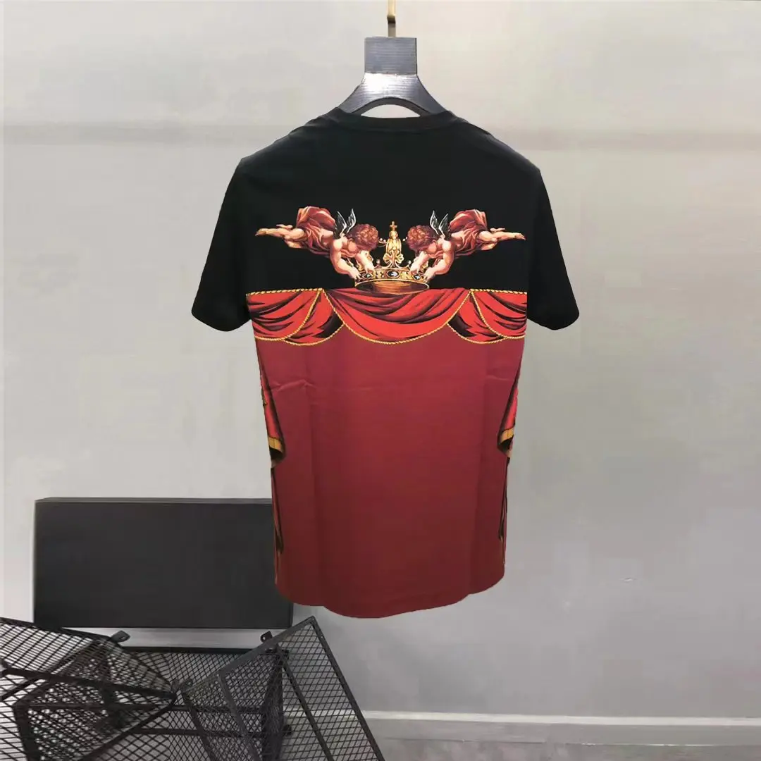 Europe and the United States menswearsummer new Short sleeve Round neck Angel baby print Fashion T-shirt XXXL