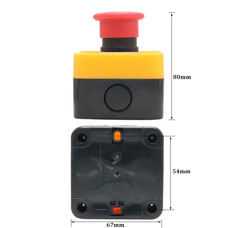 XDL25-J174H29 IP65 Equipment Protection Emergency Stop Control Switch Station Push Button Switch Box