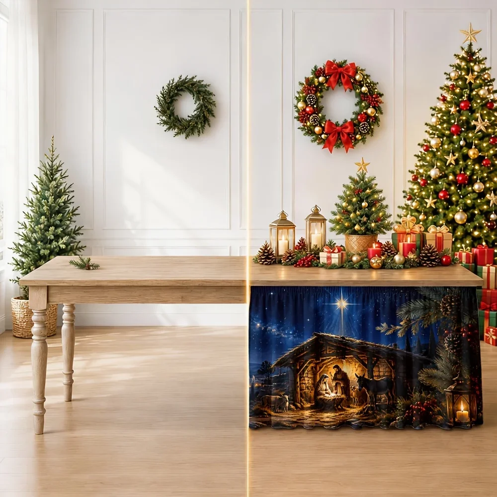 A tablecloth 