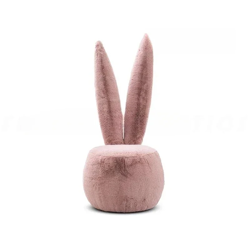 QQRabbit Ears Living Room Modern Simple Light Luxury Small Apartment Lazy Balcony Single Chair Stool