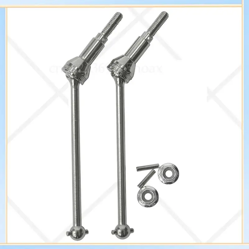 

-SPOR Metal Front And Rear Silver Drive Shaft With 12Mm Hex For HBX HAIBOXING 901 901A 903 903A 905 905A 1/12 RC Car Upgrade Par
