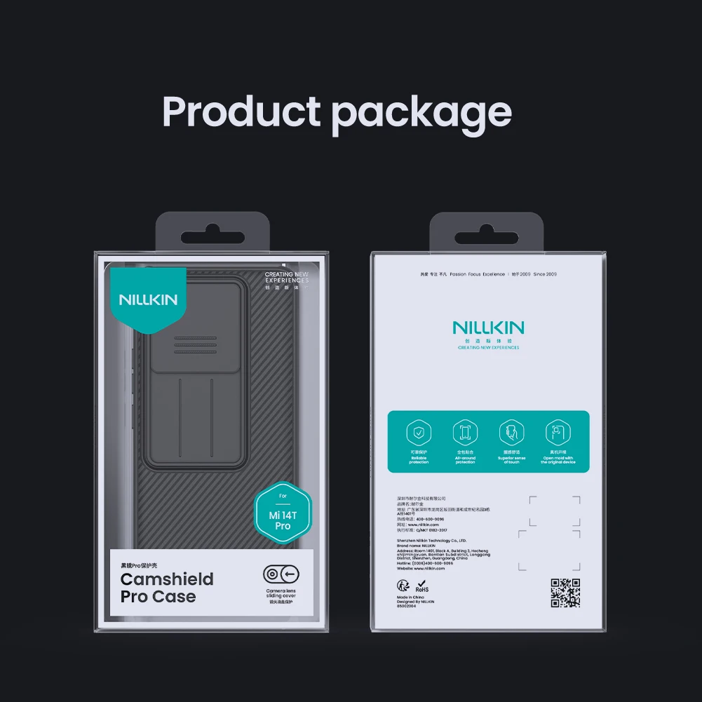 For Xiaomi 14T Pro Case NILLKIN Slide Cases Lens Protection Case Anti-skid Cover For Xiaomi mi 14t Pro Camshield Case