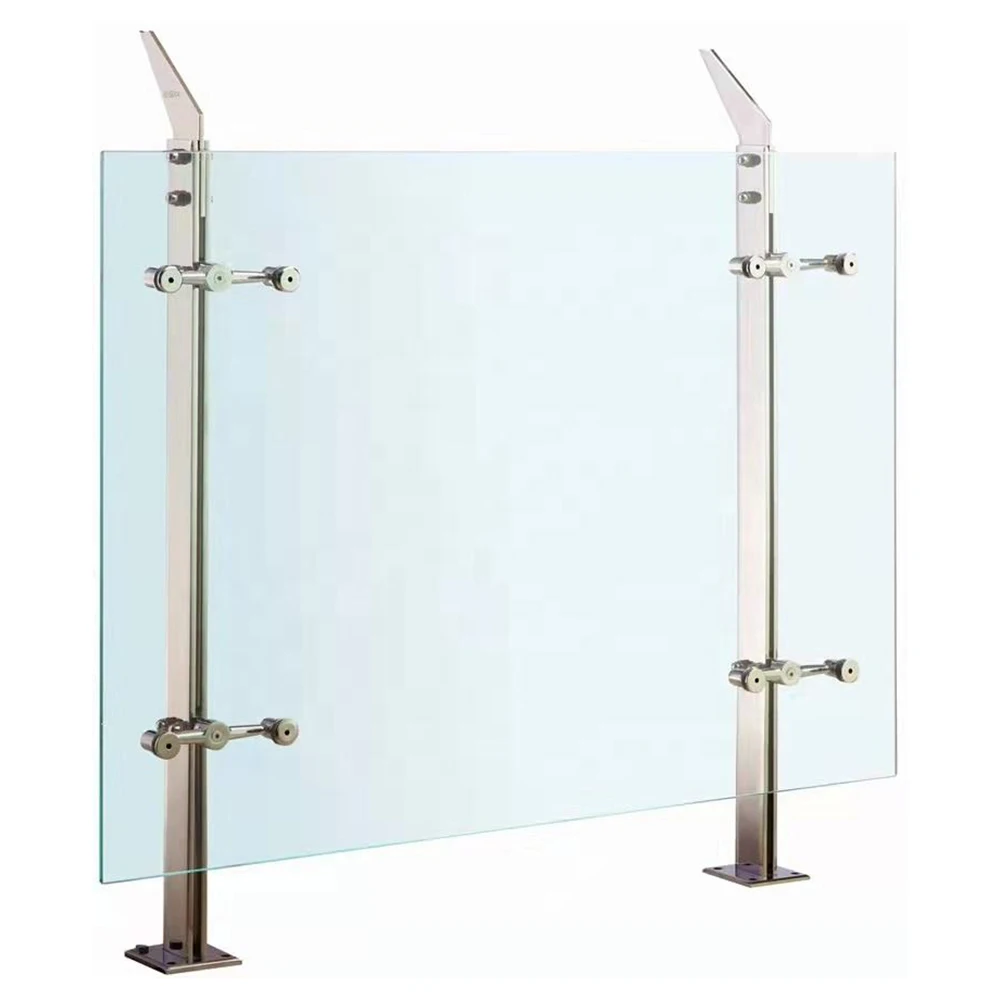 Custom stair railings, glass posts, balusters, columns, pillars, supports, balconies, stainless steel (304, 316), aluminum