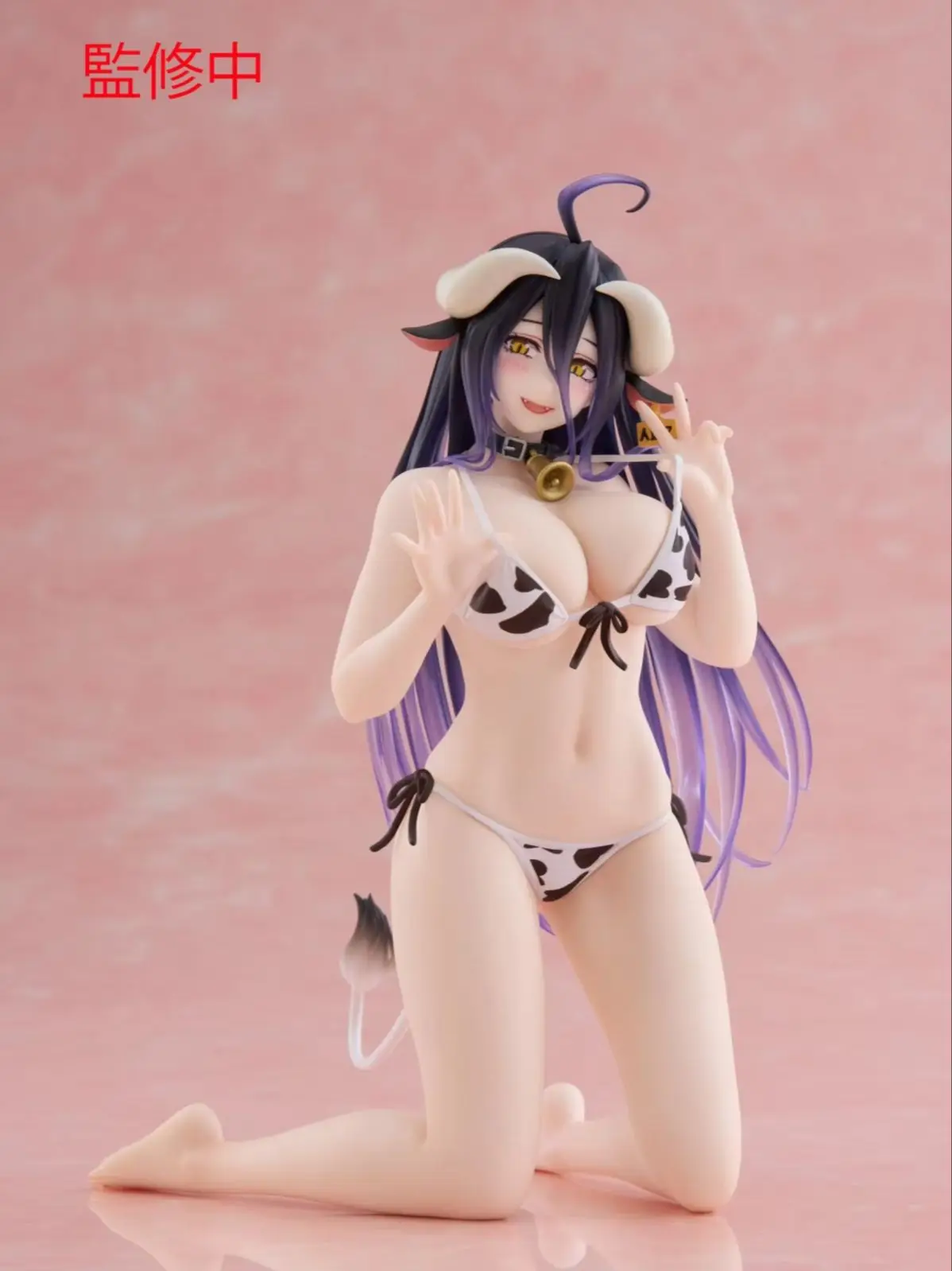 

Judai Original Taito Desktop Cute OVERLORD Albedo Ushigara Mizugi Cow Bikini PVC Action Figure Model Doll Toys
