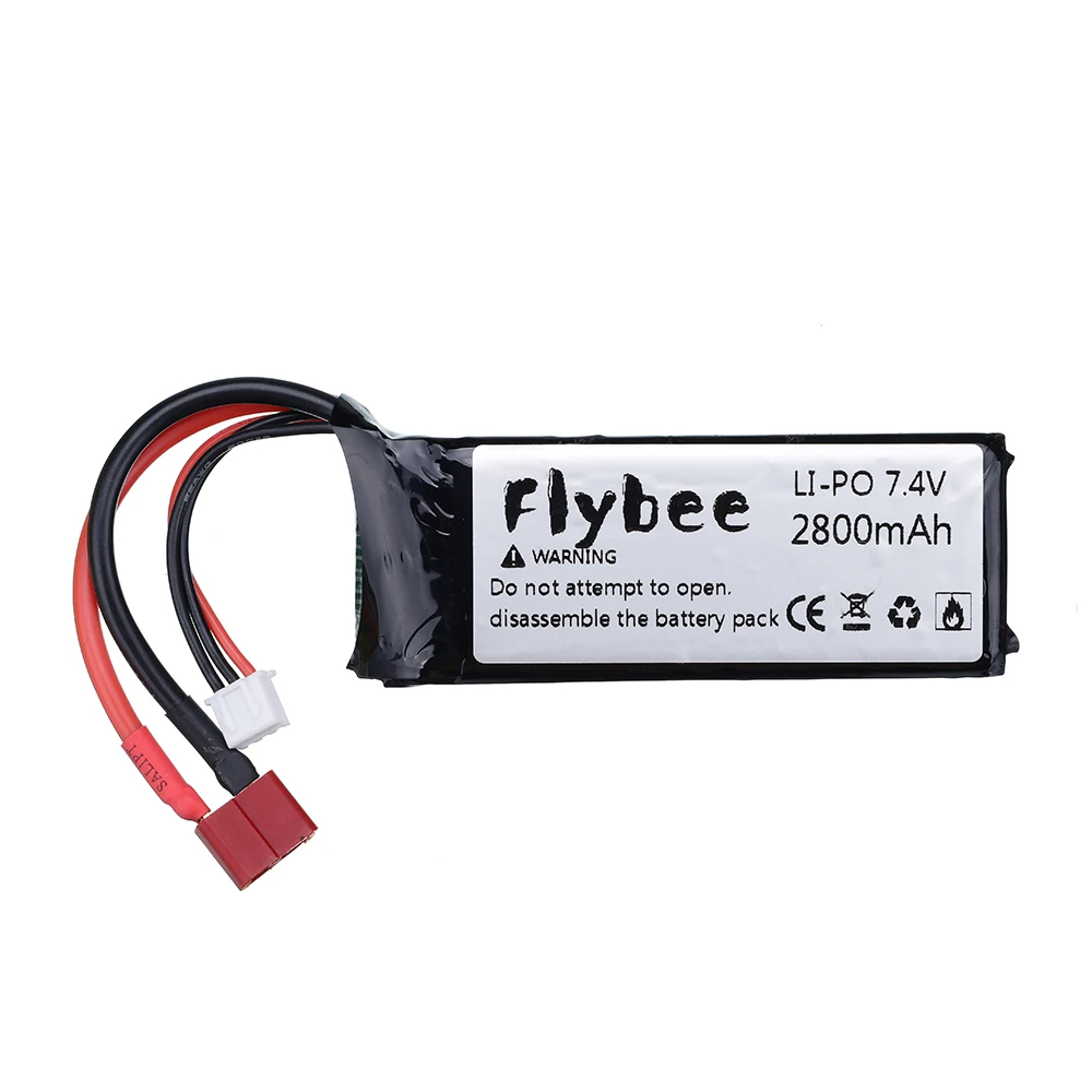 อัพเกรดแบตเตอรี่ Lipo 7.4V 2800mAh สําหรับ Wltoys 144001   แบตเตอรี่รถยนต์ 2S 7.4V สําหรับ Wltoys 124017 104001   12428 RC อะไหล่แข่งออฟโรด