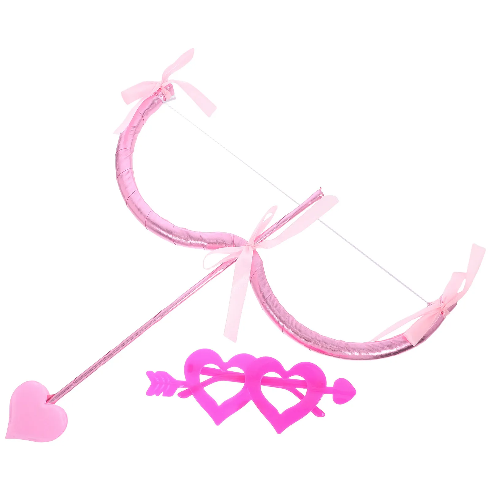 

Набор аксессуаров для костюма Купидона на День святого Валентина: очки в форме сердца, романтический реквизит для косплея, декор для фотосессии на девичнике, лук Купидона