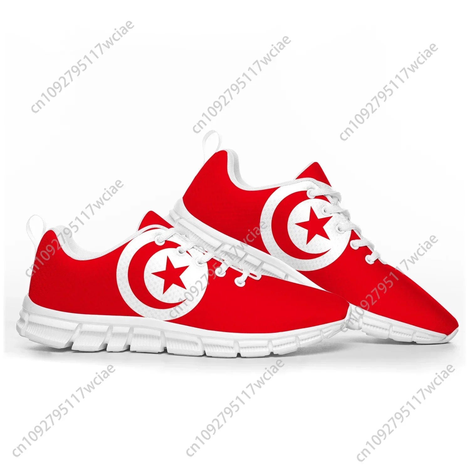 

Tunisian Flag Sports Shoes Mens Womens Teenager Sneakers Tunisia Casual Custom High Quality Couple Shoes