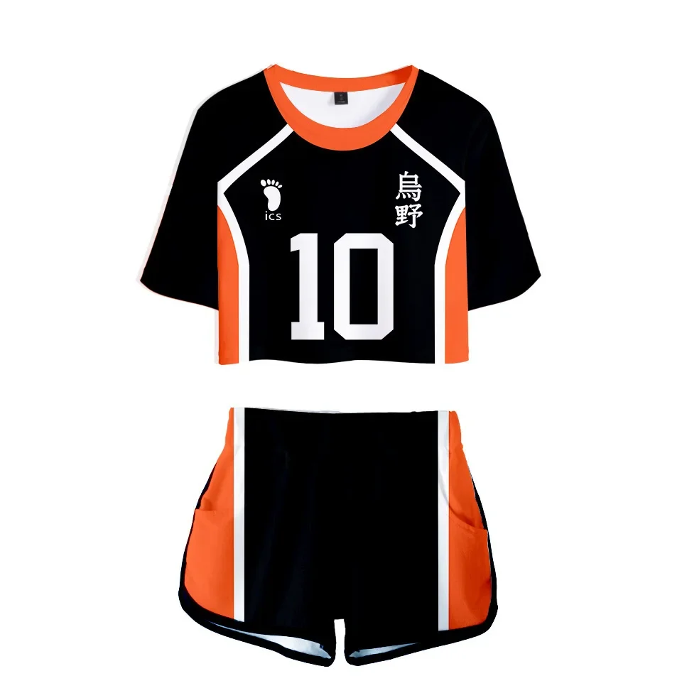 อะนิเมะ Haikyuu ชุดคอสเพลย์ Karasuno High School วอลเลย์บอลคลับ Hinata Shyouyou Kageyama Tobio กีฬา Jerseys Uniform