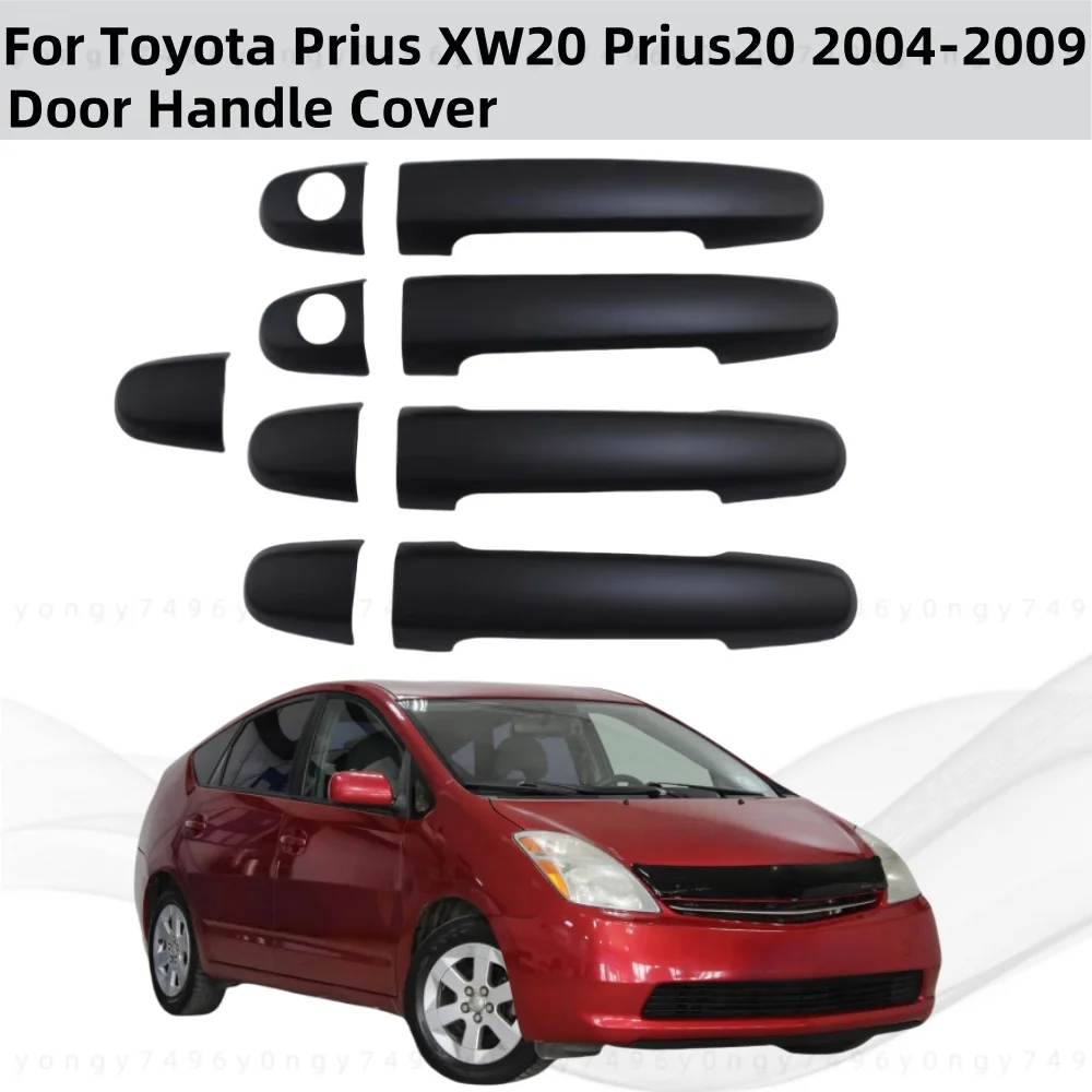 

For 2004 2005 206 2007 2009 Toyota Prius XW20 Prius20 Car Upgrade Carbon Chrome Accessories Door Handle Cover Trim Paste Style