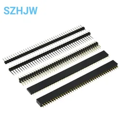 10PCS 2.54MM Male Female Set 40 Pin 1x40 Single Row 2.54 Breakable Pin Connector Strip PCB